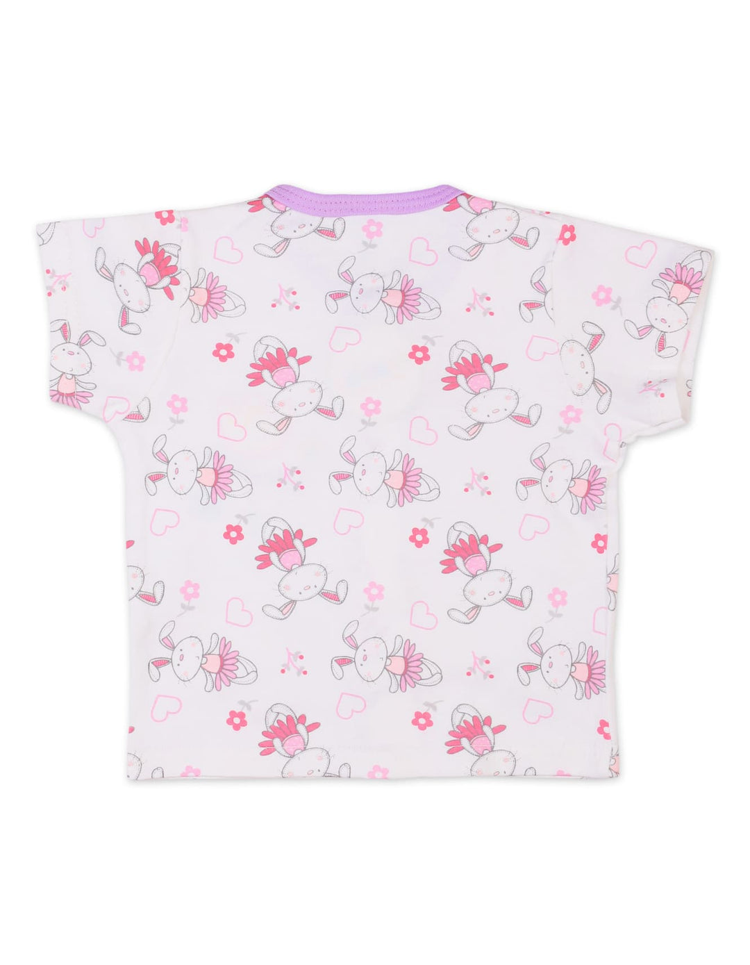 Baby Girl Summer Co Ord Set Flower Purple at Zubaidas Best Online Baby Store in Pakistan