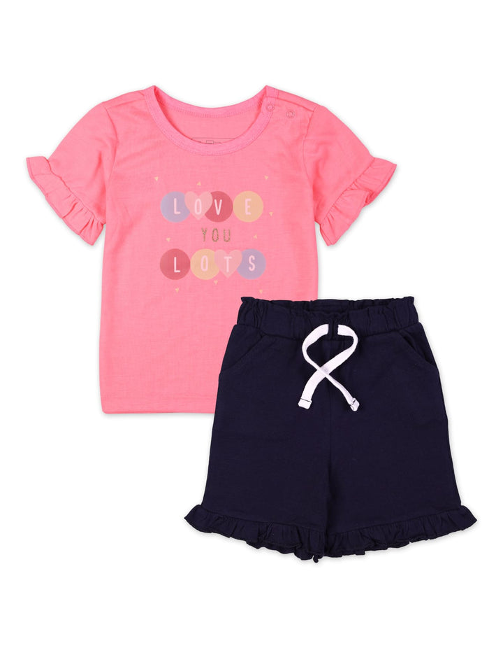 Baby Girl Summer Suit Set Bambies Frill Design at Zubaidas