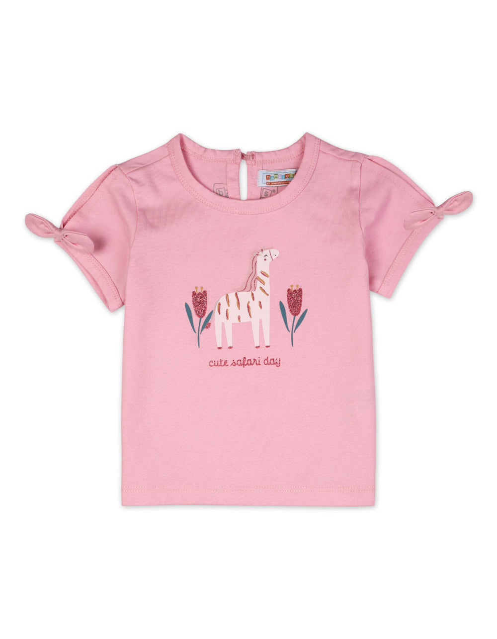 Baby Girl Summer Suit Set Bambies Giraffe Print at Zubaidas Official Pakistan
