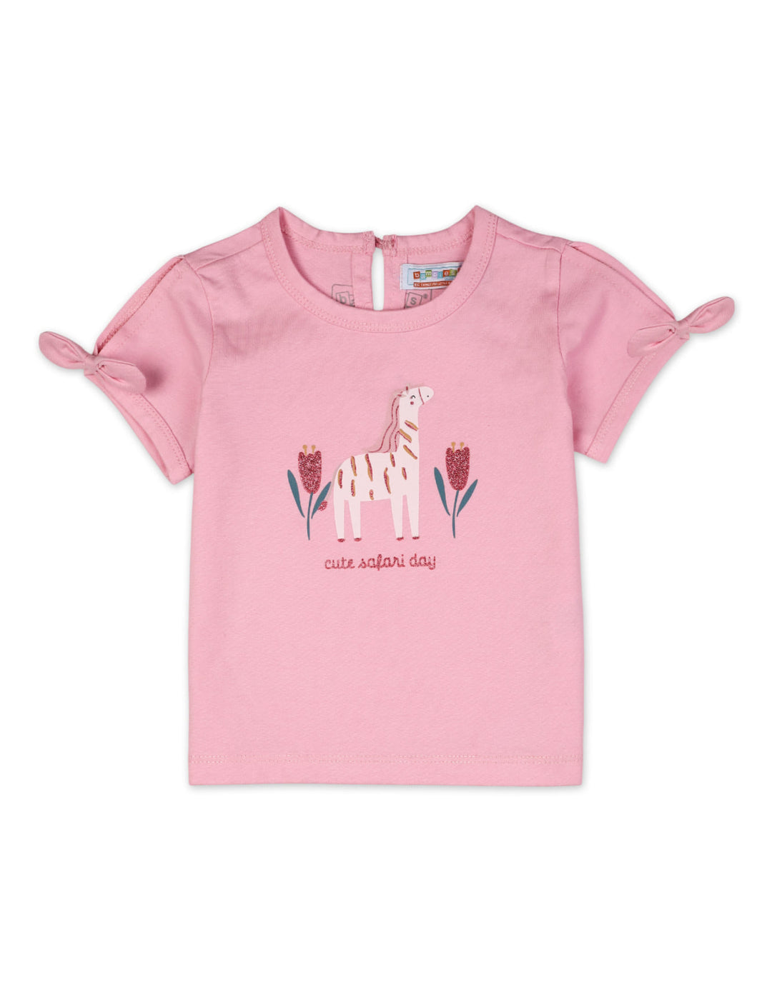 Baby Girl Summer Suit Set Bambies Giraffe Print at Zubaidas Official Pakistan