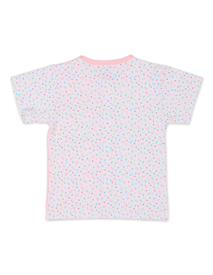 Baby Girl Summer Suit Set Floral Pink and White at Zubaidas Best Online Baby Store in Pakistan