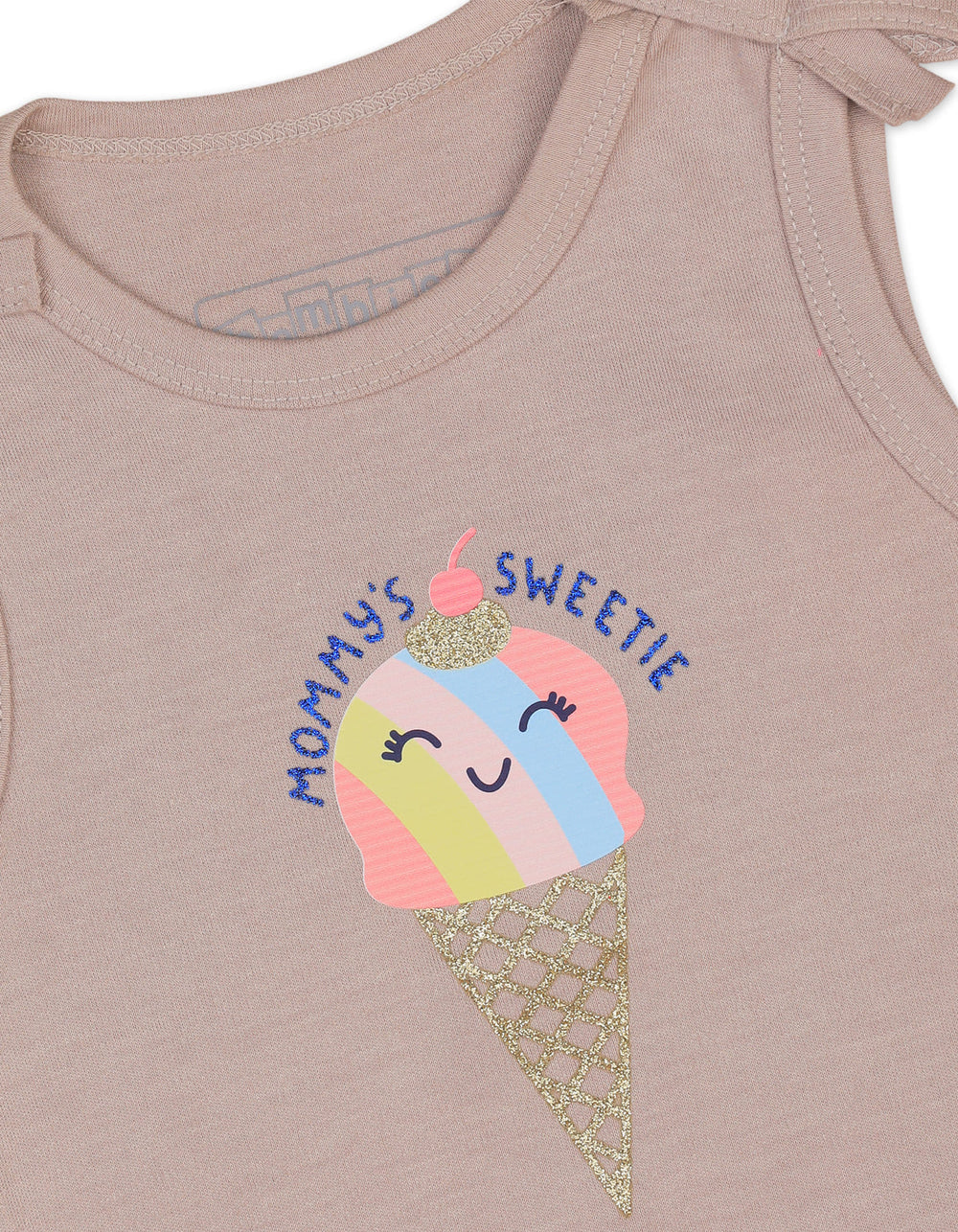 Baby Girl Summer Tank Top Bambies Mommy Sweeti Grey at Zubaidas Official Pakistan