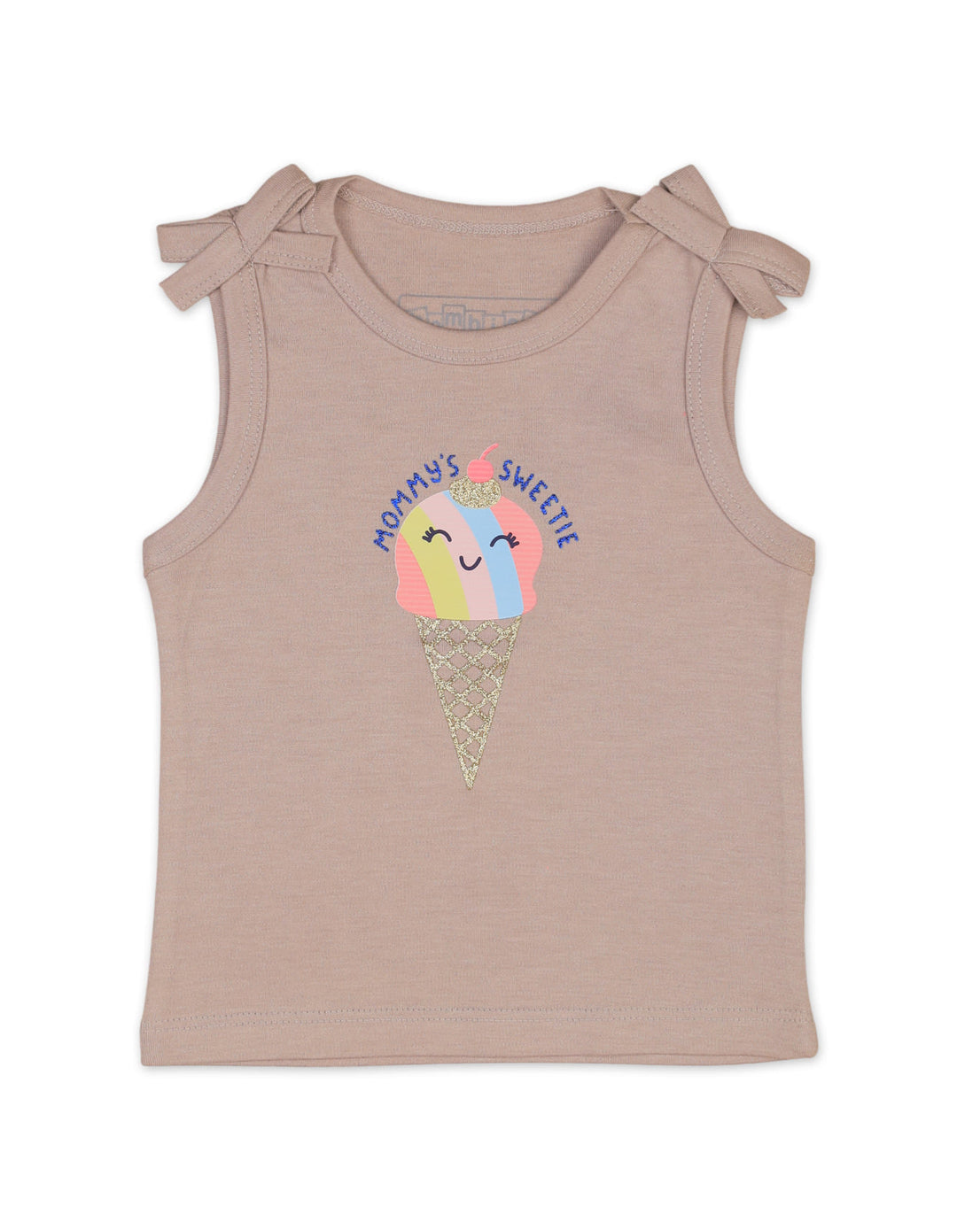 Baby Girl Summer Tank Top Bambies Mommy Sweeti Grey at Zubaidas