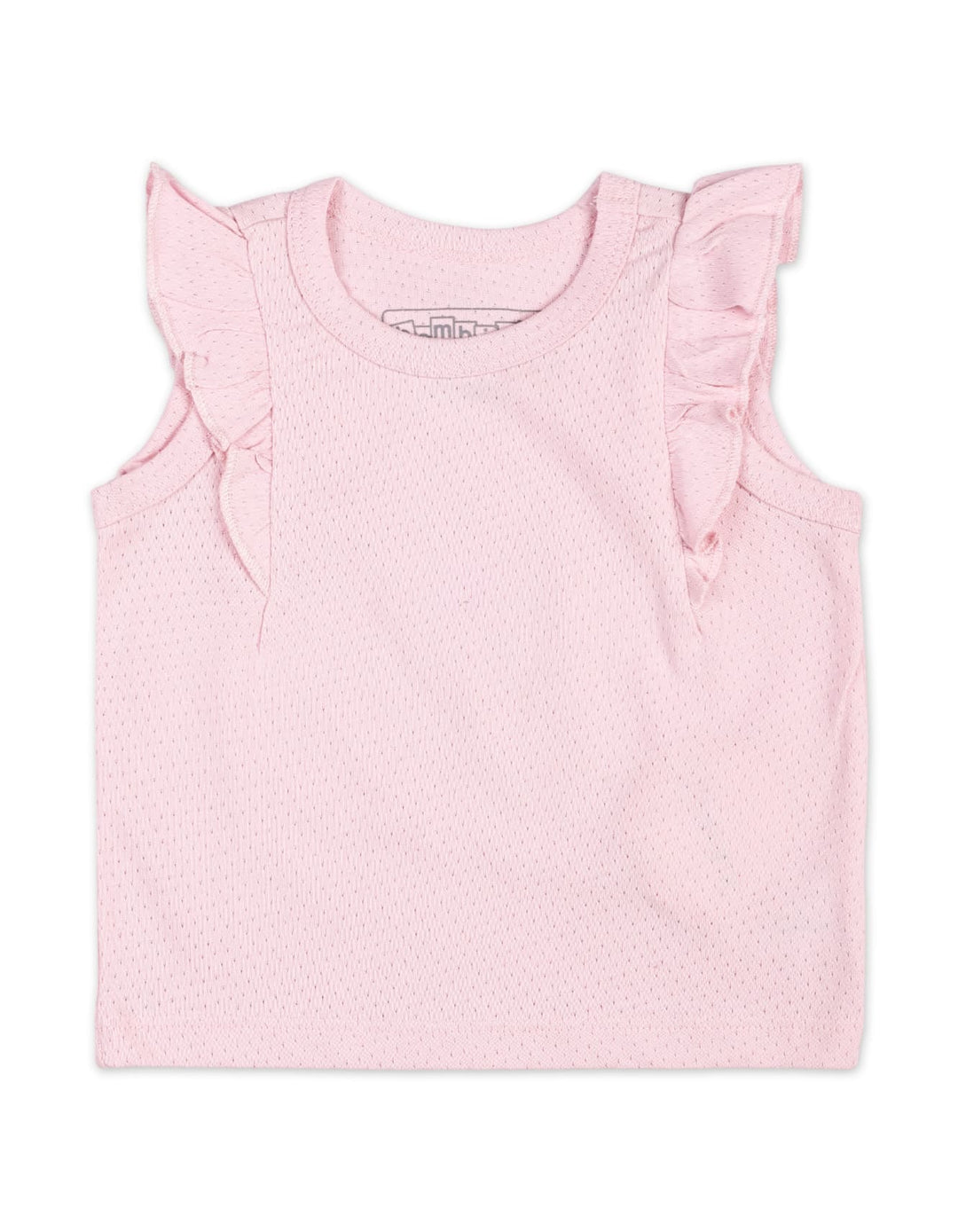 Baby Girl Summer Tank Top Bambies Sleeveless Frill Pink at Zubaidas