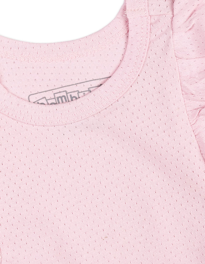 Baby Girl Summer Tank Top Bambies Sleeveless Frill Pink at Zubaidas Official Pakistan