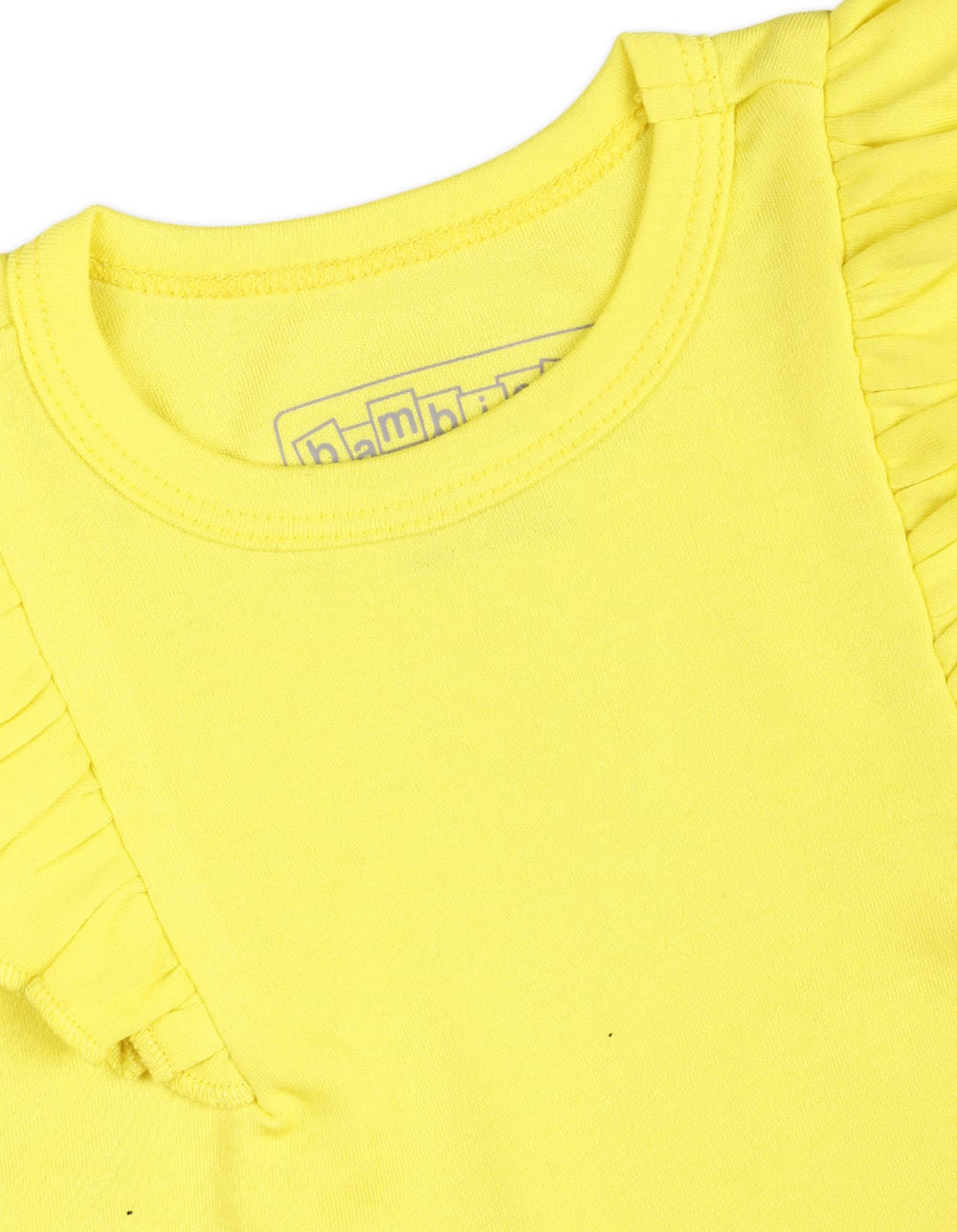Baby Girl Summer Tank Top Bambies Sleeveless Frill Yellow at Zubaidas Online Pakistan