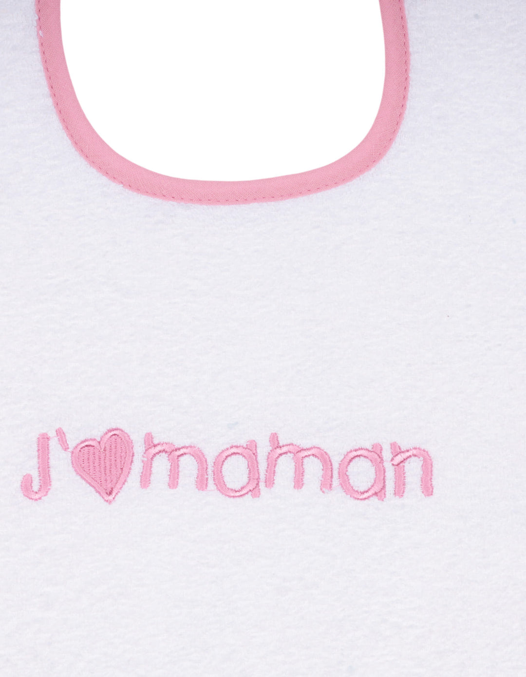 Baby Girl Towel Bibs I Love Mama Pink at Zubaidas Official Pakistan