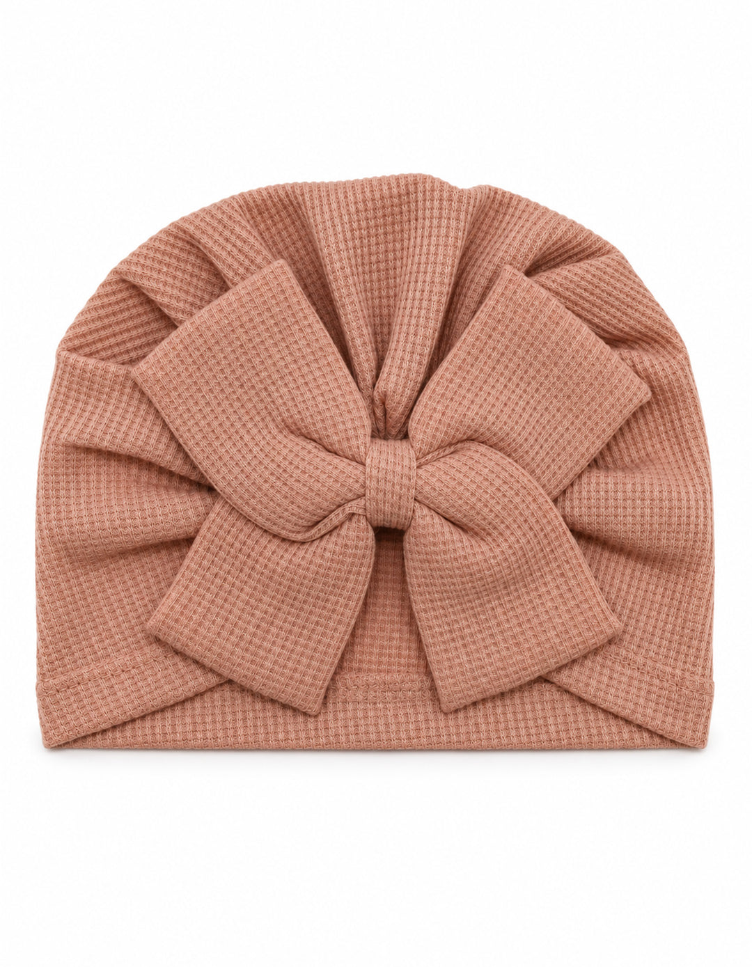 Baby Girl Turban Bow Cap Tea Pink at Zubaidas