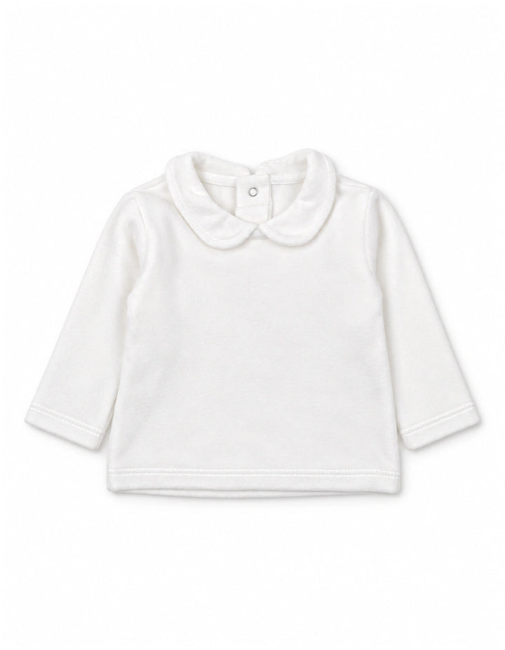 Baby Girl Winter 2 Piece Suit Checked Off White and Maroon at Zubaidas Online Pakistan