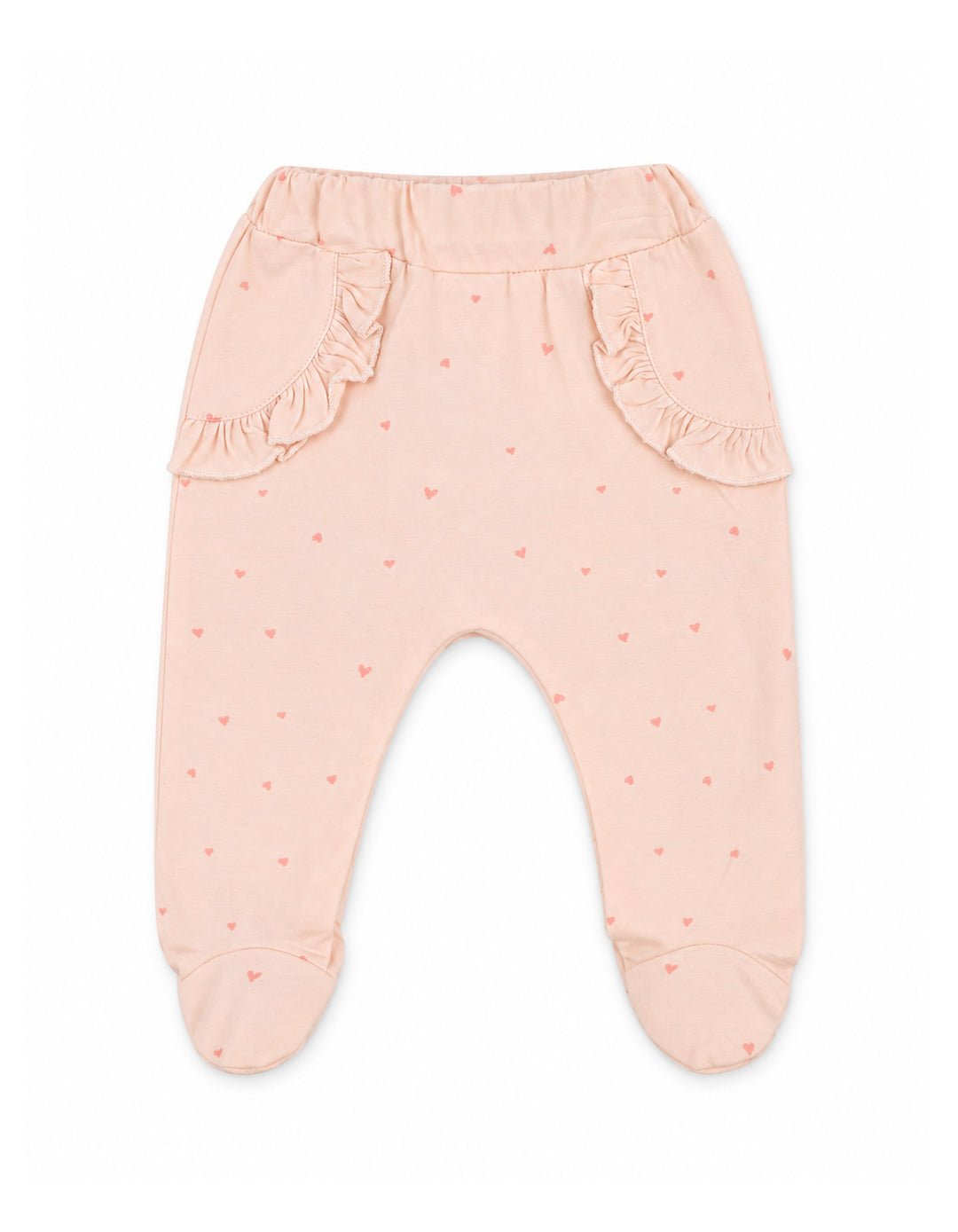 Baby Girl Winter 2 Piece Suit Set Heart Print Peach at Zubaidas Online Pakistan