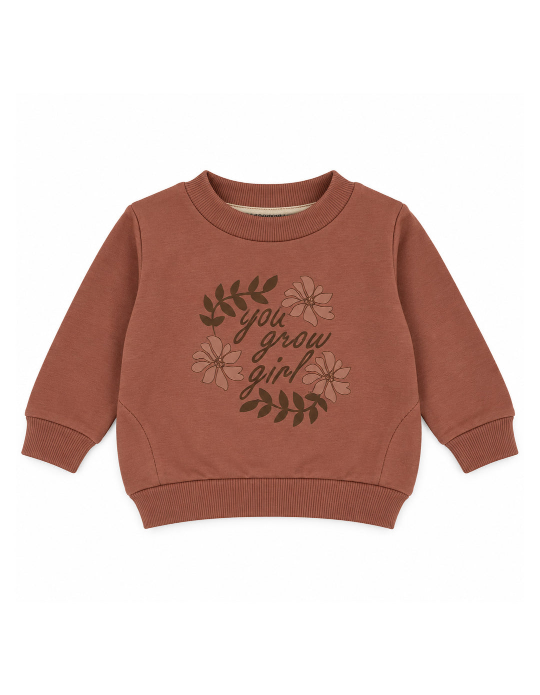 Baby Girl Winter 3 Piece Suit Floral Brown at Zubaidas Official Pakistan