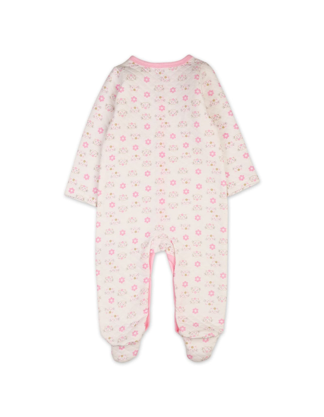 Baby Girl Winter Onesie Bambies Cat Embroidered Floral at Zubaidas Official