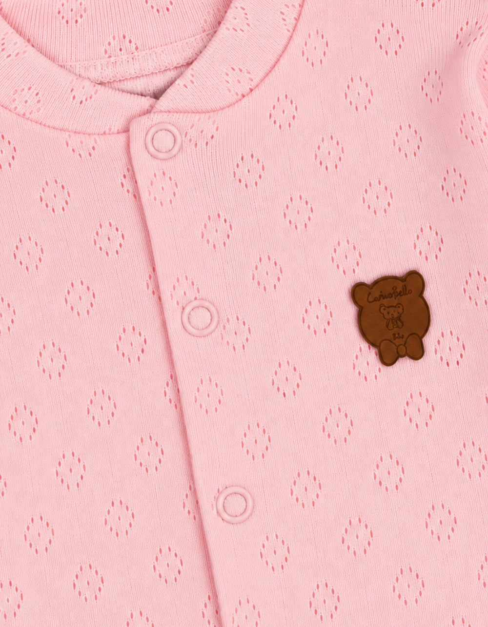 Baby Girl Winter Romper with Cap Bear Pink at Zubaidas Official Pakistan