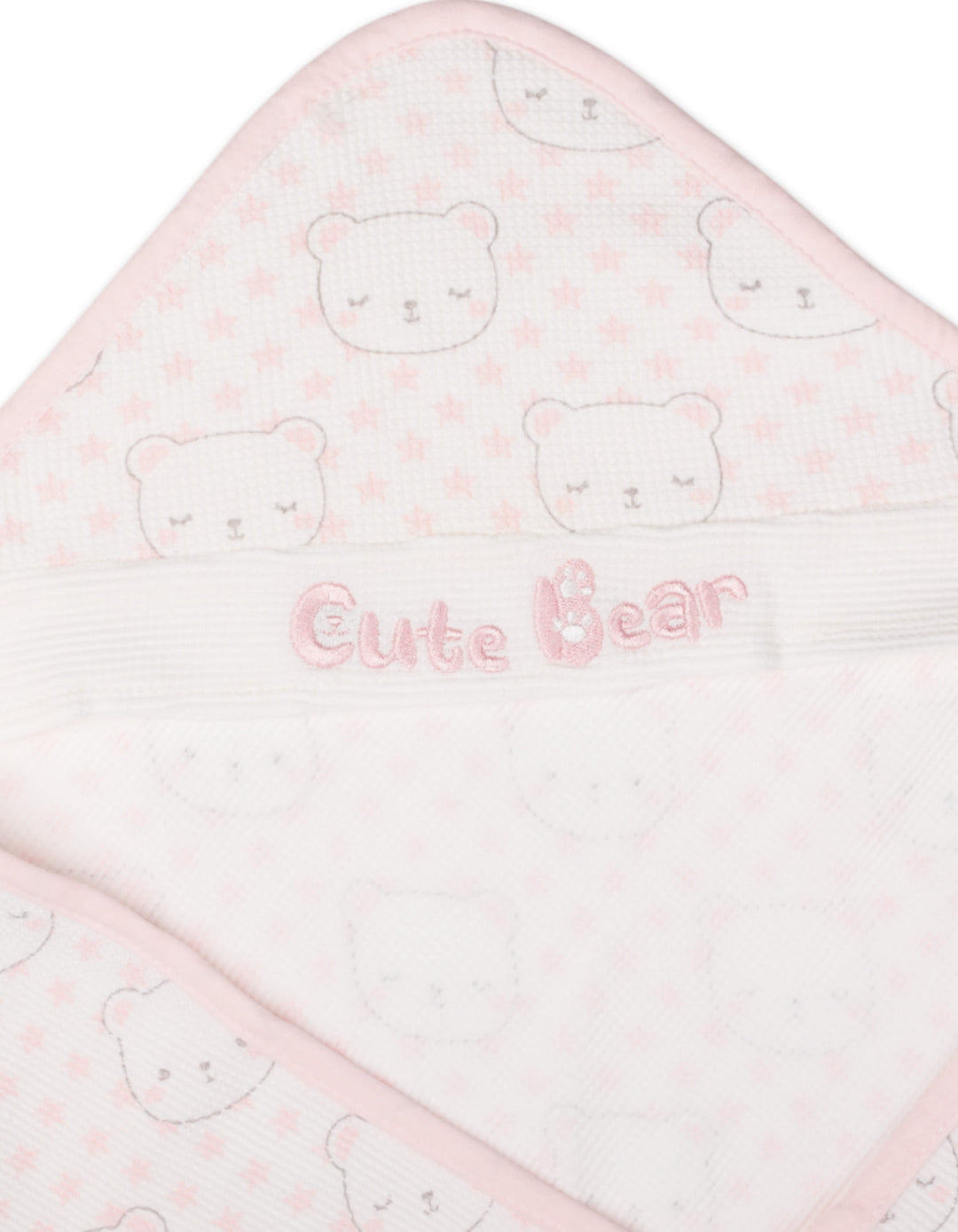Baby Girl Wrapping Sheet Cute Bear Pink at Zubaidas Official Pakistan