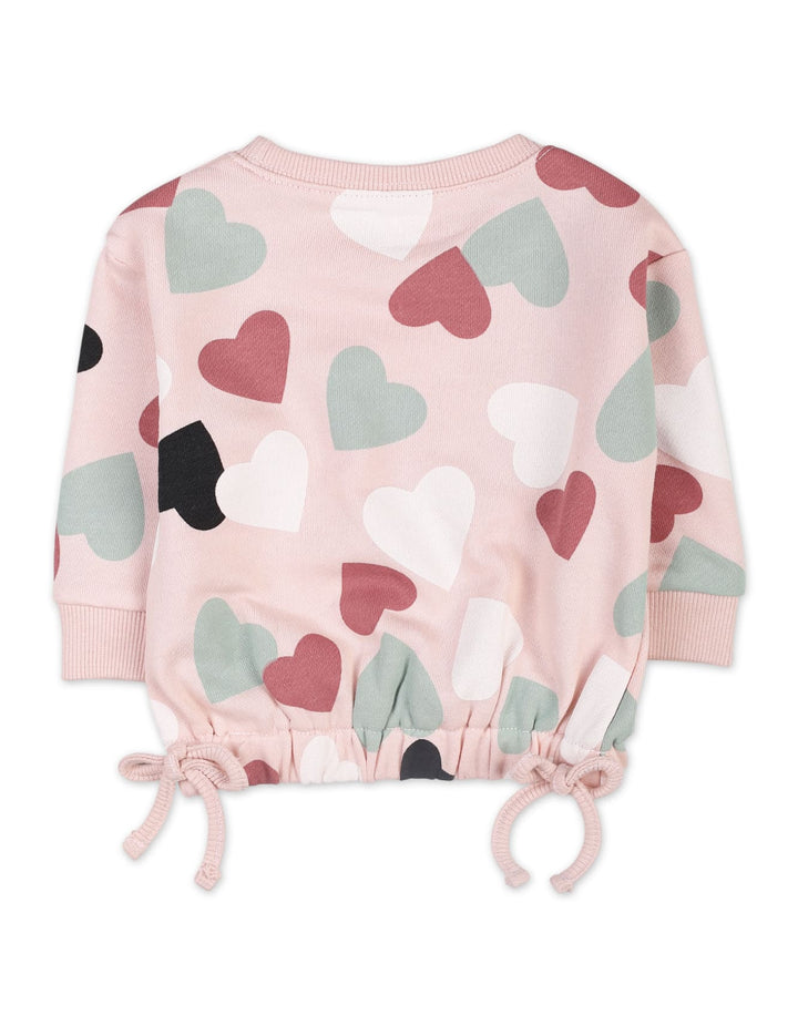 Baby Girls 2 Pieces Winter Fashion Bambies Heart Pink and Mint Green at Zubaidas Online Baby Store Pakistan