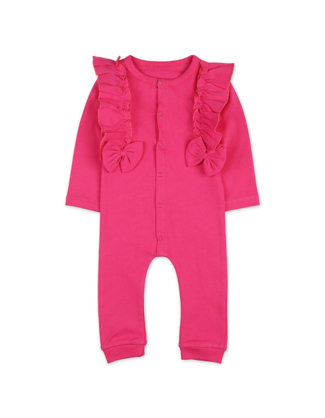 Baby Girls 2 Pieces Winter Romper Set with Headband Bambies Shocking Pink at Zubaidas Pakistan