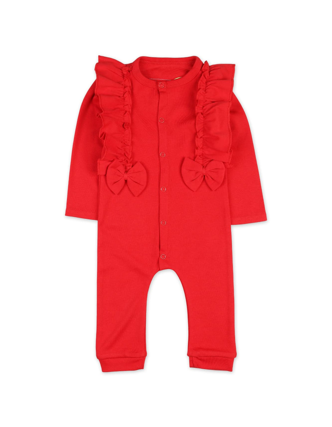 Baby Girls 2 Pieces Winter Rompers Set with Headband Bambies Red at Zubaidas Pakistan