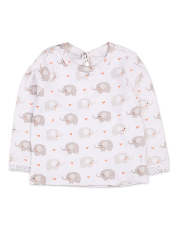 Baby Girls 2 Pieces Winter Suit Bambies Elephant Orange at Zubaidas Best Online Baby Store Pakistan