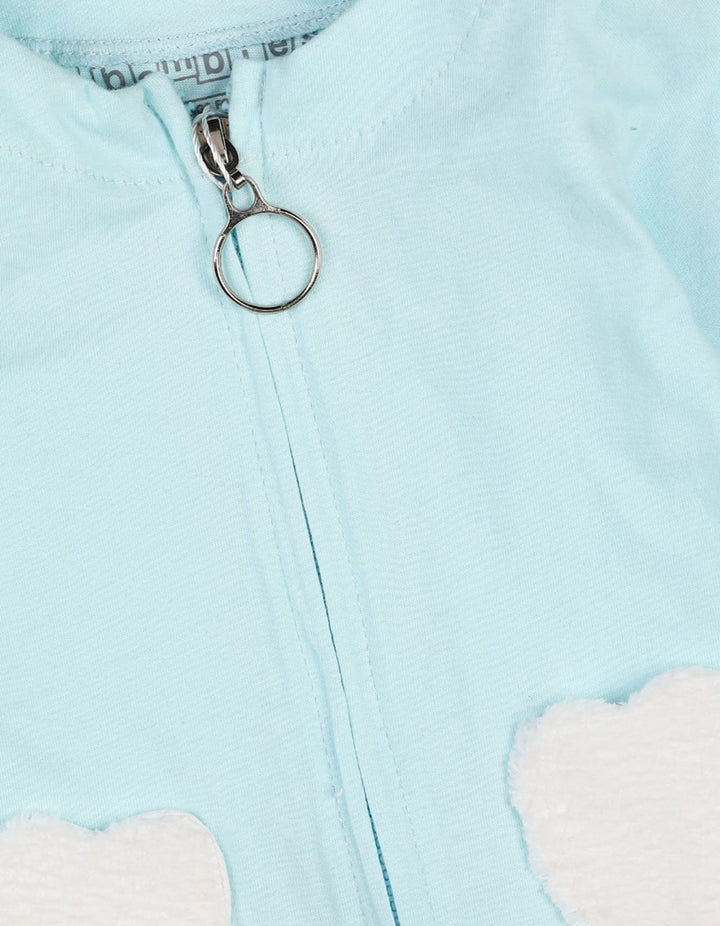 Baby Girls 2 Pieces Winter Suit Bambies Light Blue at Zubaidas Pakistan