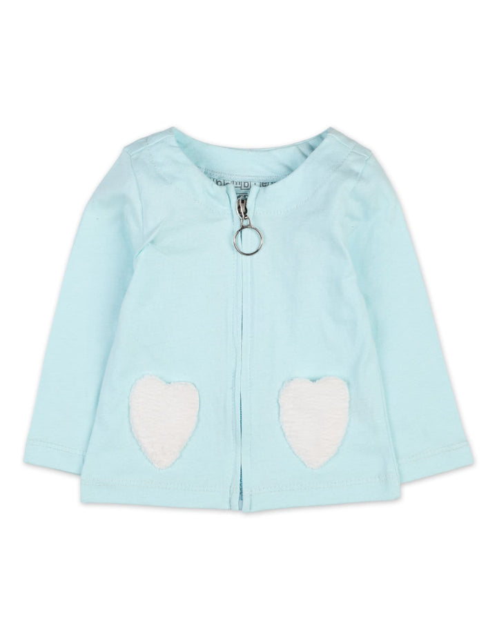 Baby Girls 2 Pieces Winter Suit Bambies Light Blue at Zubaidas Official Pakistan