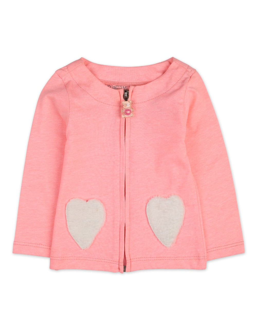 Baby Girls 2 Pieces Winter Suits Bambies Hearts Light Pink at Zubaidas Pakistan