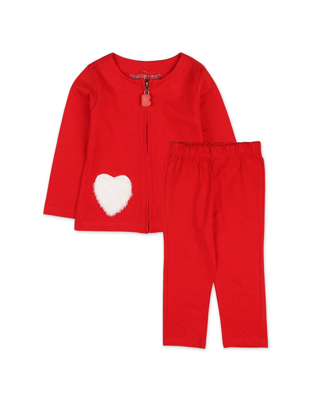 Baby Girls 2 Pieces Winter Suits Bambies Hearts Red at Zubaidas