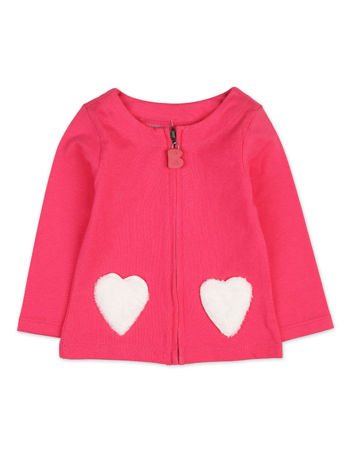 Baby Girls 2 Pieces Winter Suits Bambies Shocking Pink at Zubaidas Pakistan
