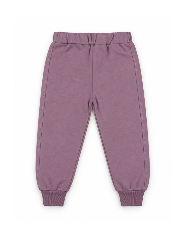 Baby Girls 3-Piece Winter Outfit with Floral Hooded Vest and Sweatshirt Purple and White at Zubaidas Best Online Baby Kids and Moms Store in Pakistan