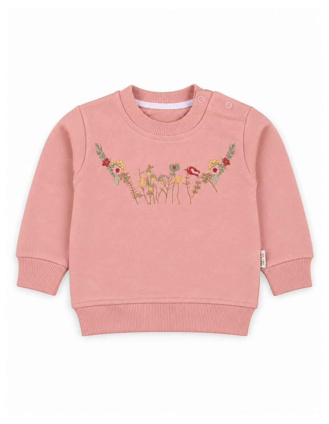 Baby Girls 3-Piece Winter Outfit with Floral Puffer Vest and Sweatshirt at Zubaidas Online Pakistan