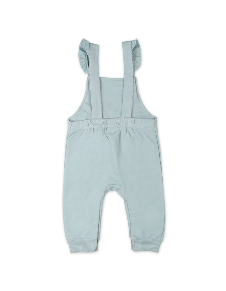 Baby Girls 3 Pieces Dungaree Winter Suit Sets Bambies Beige and Mint at Zubaidas Online Baby Store Pakistan