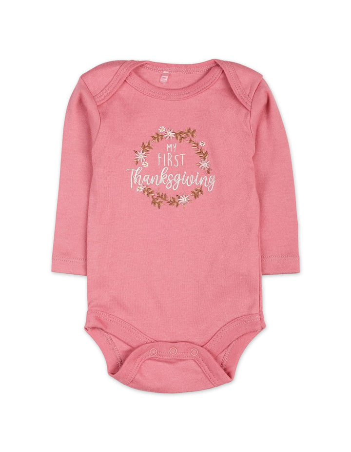 Baby Girls 3 Pieces Winter Clothes Bambies Flowers Pink at Zubaidas Pakistan