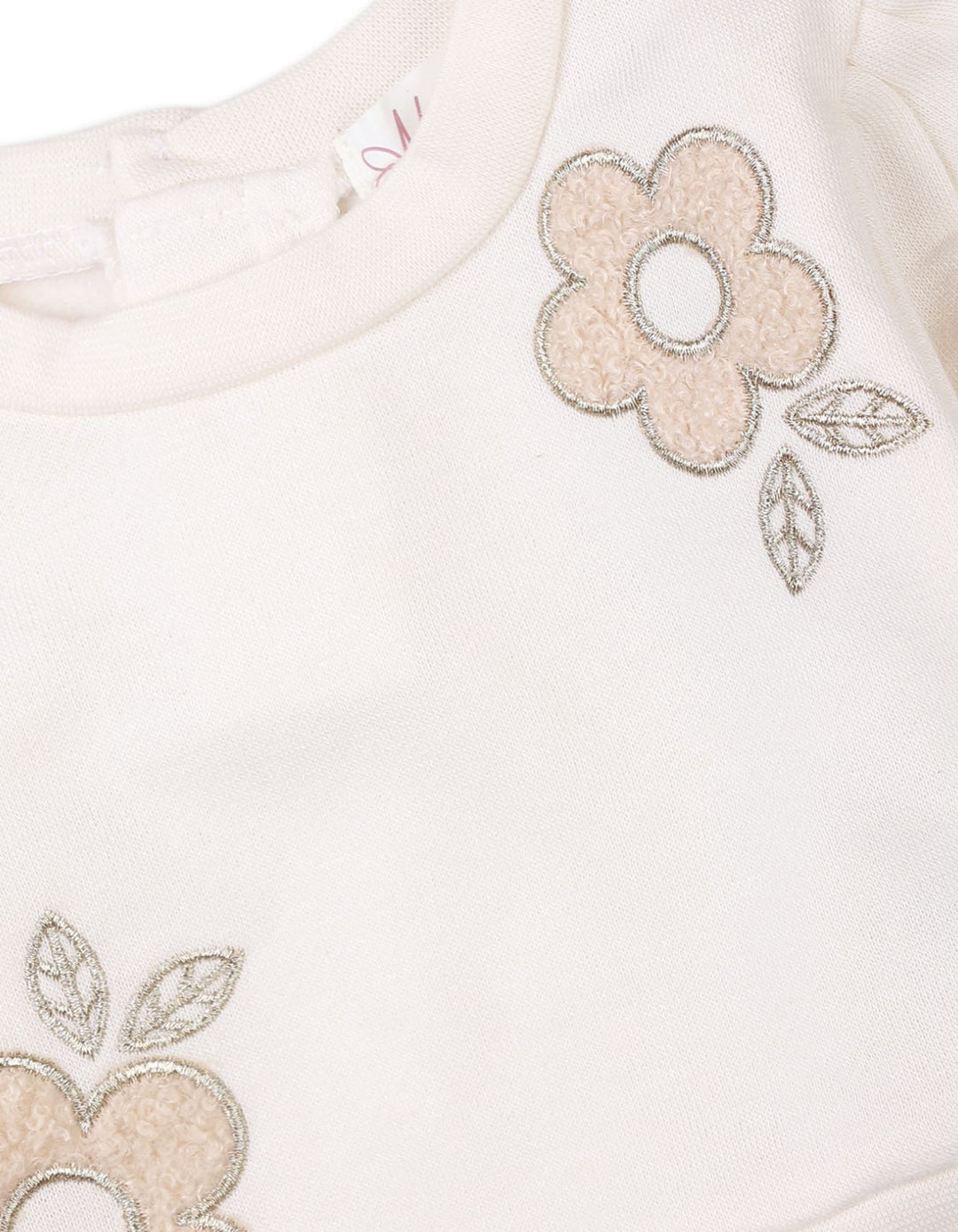 Baby Girls 3 Pieces Winter Fashion Bambies Floral Cream and Beige at Zubaidas Official Online Baby Store Pakistan