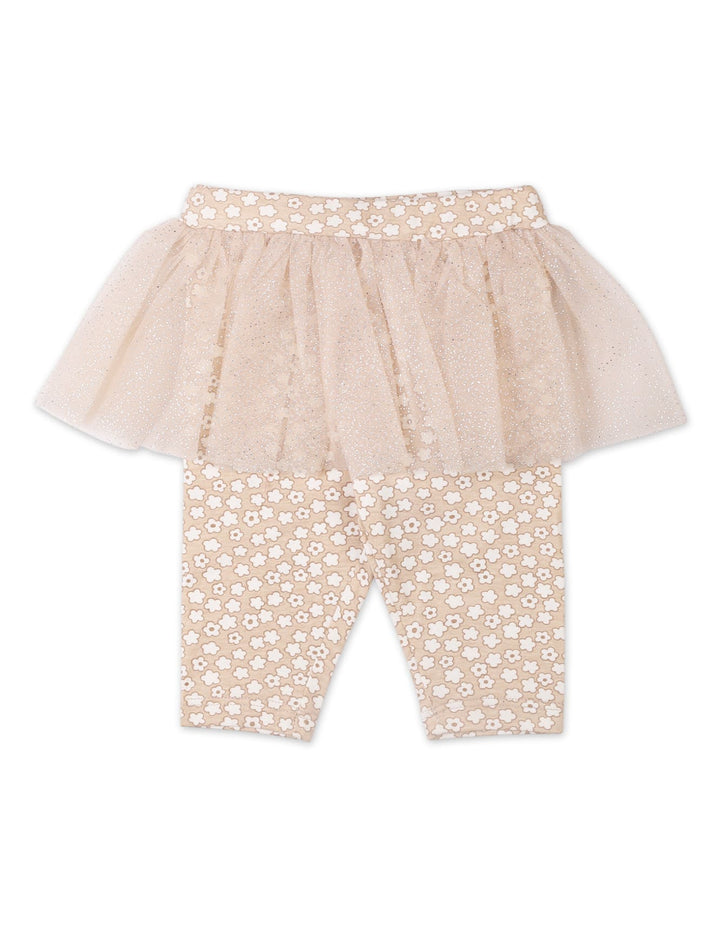 Baby Girls 3 Pieces Winter Outfit Bambies Floral Cream and Beige at Zubaidas Official Pakistan