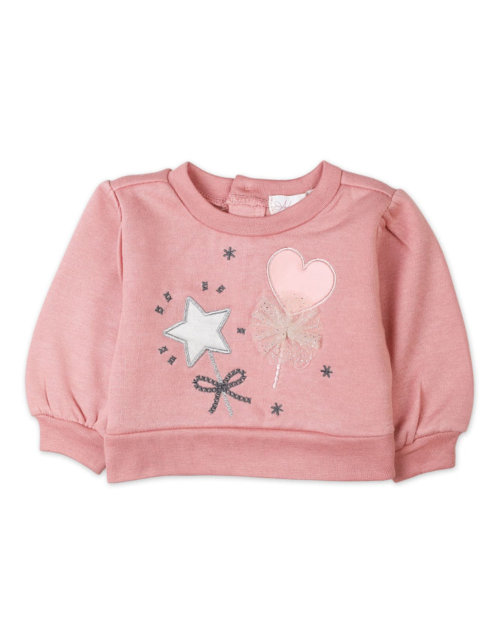 Baby Girls 3 Pieces Winter Suit Bambies Pink and Beige at Zubaidas Pakistan