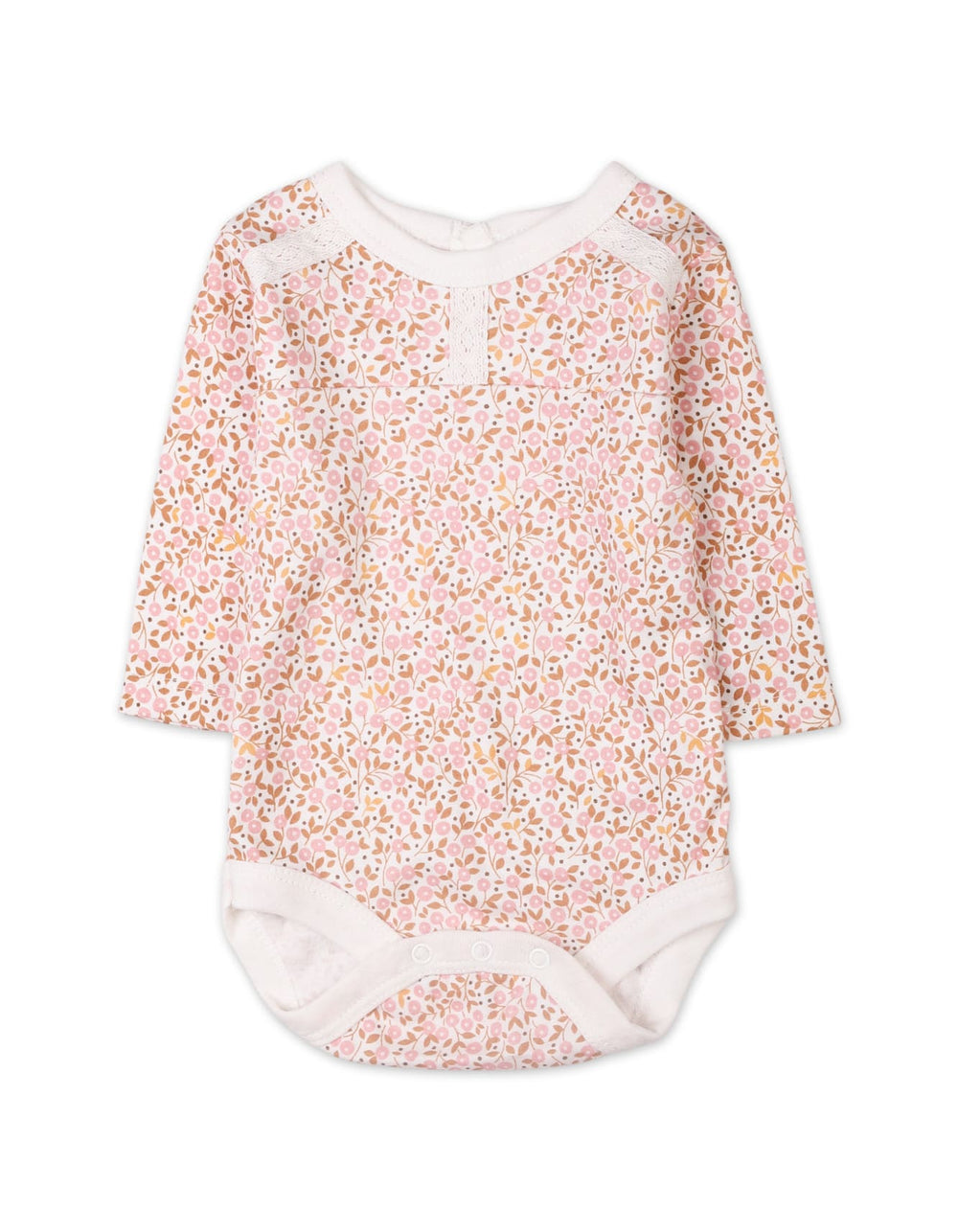 Baby Girls 3 Pieces Winter Suit Sets Bambies Floral Mustard and Pink at Zubaidas Pakistan