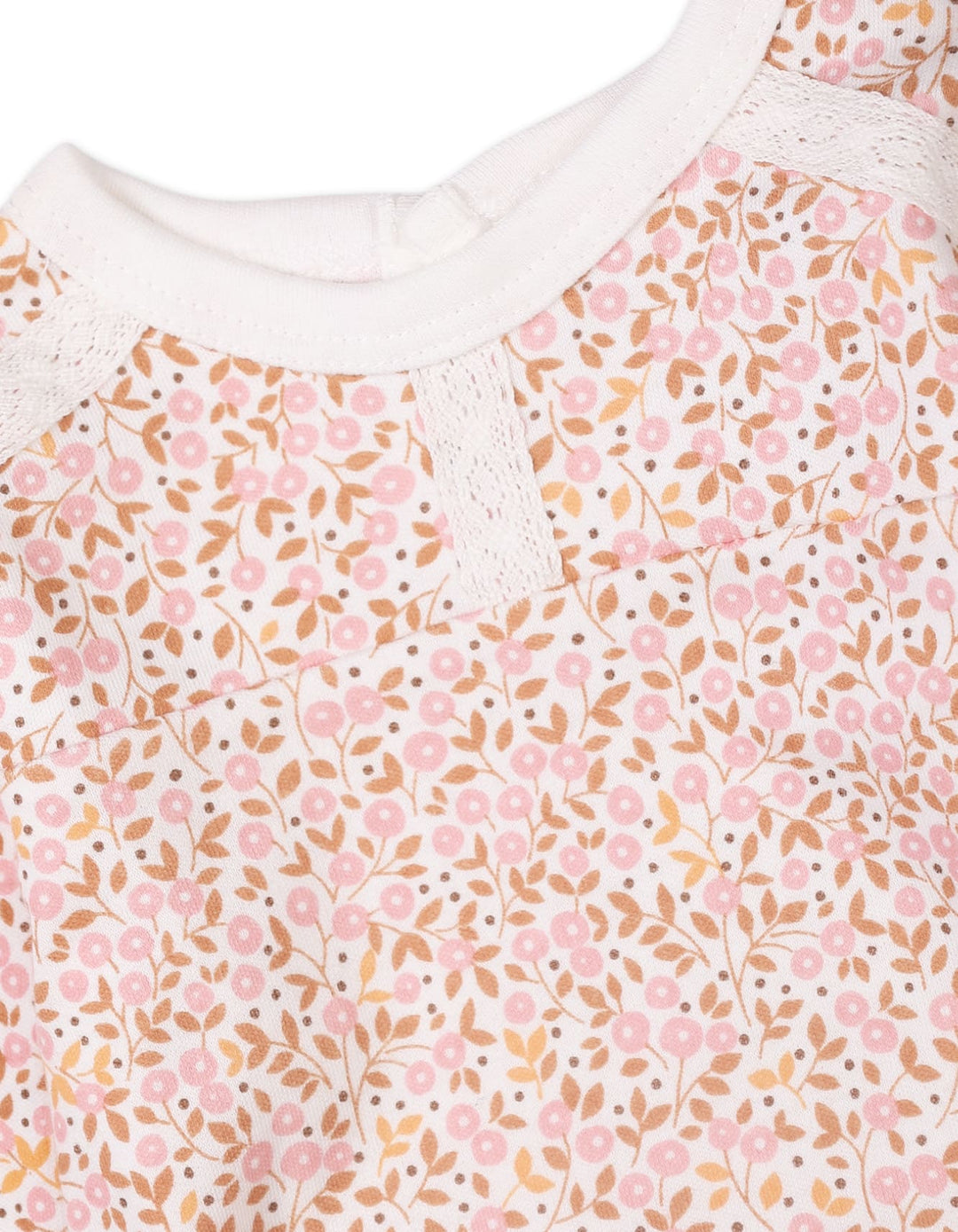 Baby Girls 3 Pieces Winter Suit Sets Bambies Floral Mustard and Pink at Zubaidas - Pakistan’s No 1 and most trusted baby and kids store for over 50 years