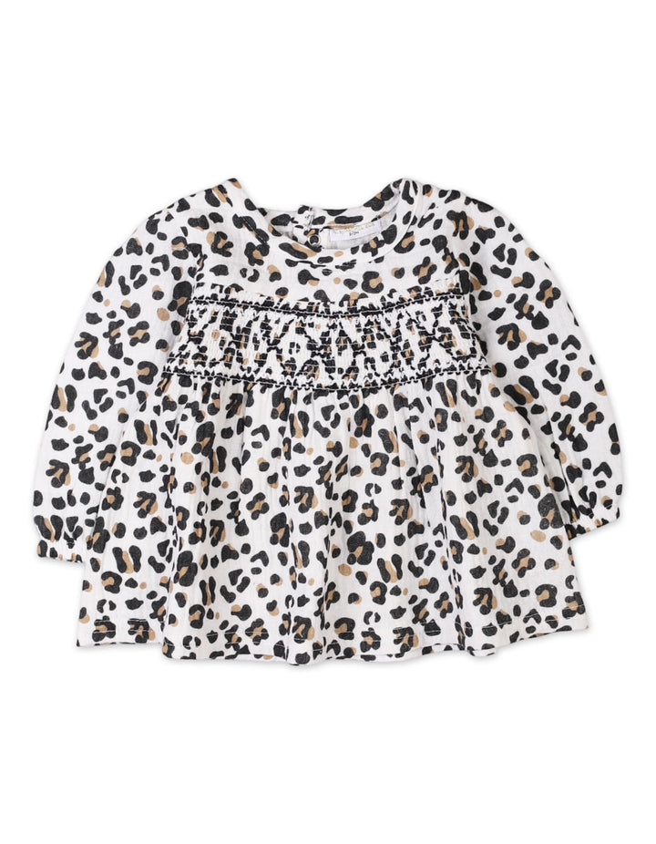 Baby Girls 3 Pieces Winter Suit Sets Bambies Leopard Brown and Black at Zubaidas Pakistan