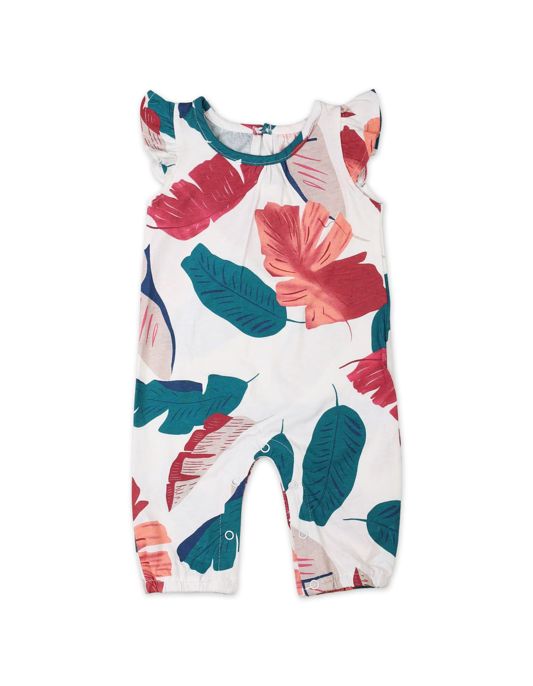 Baby Girls 3 Pieces Winter Suit Sets Bambies Tropical Leaf Red at Zubaidas - Pakistan’s No 1 and most trusted baby and kids store for over 50 years