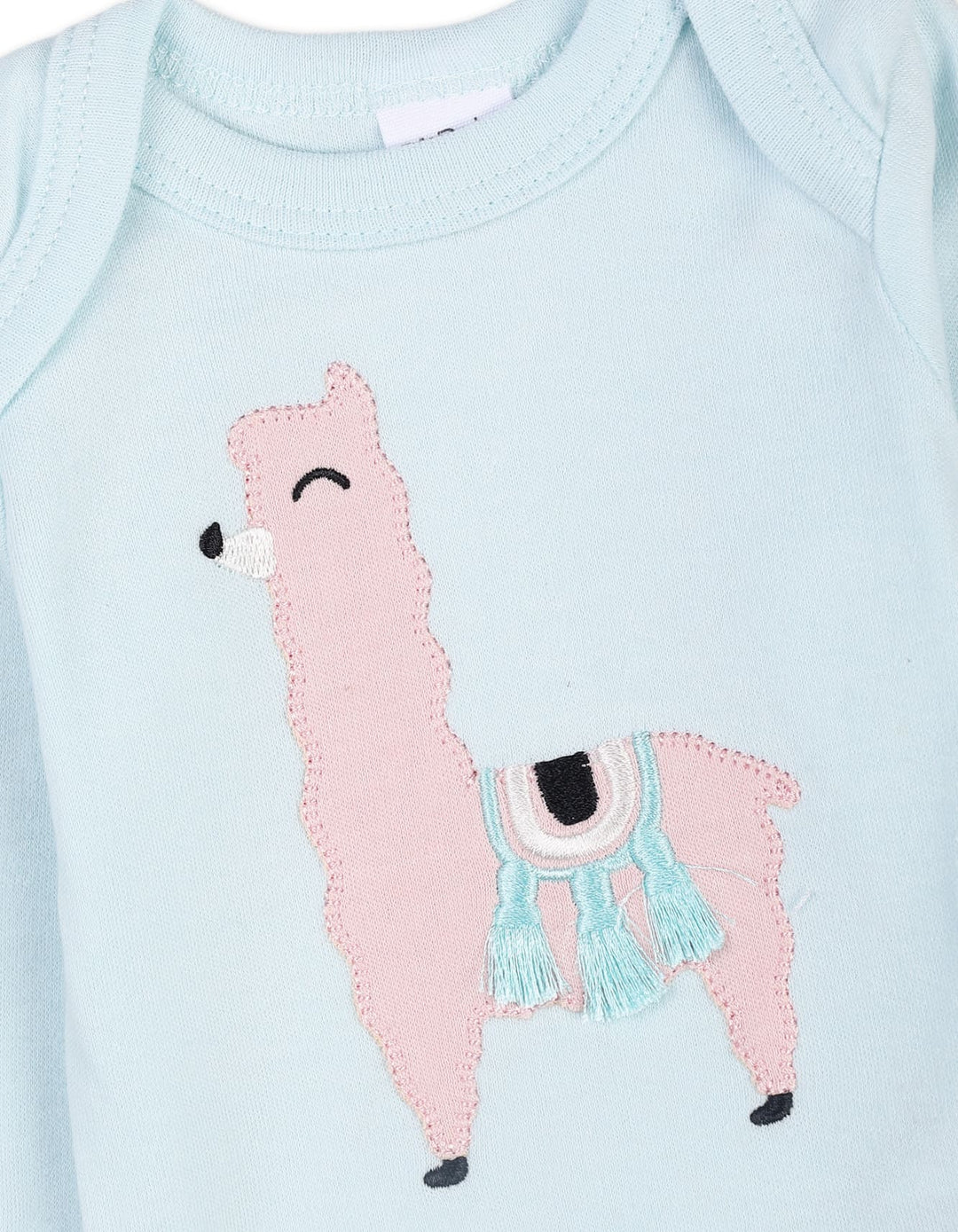 Baby Girls 4 Pieces Winter Suit Sets Bambies Llama at Zubaidas - Pakistan’s No 1 and most trusted baby and kids store for over 50 years