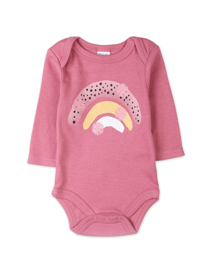 Baby Girls 4 Pieces Winter Suit Sets Bambies Rainbow Pink at Zubaidas Pakistan