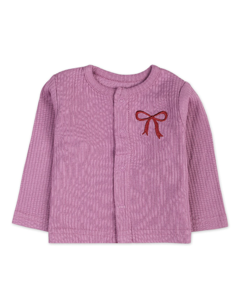 Baby Girls 5 Pieces Winter Suit Sets Bambies Lilac and Grey at Zubaidas Pakistan