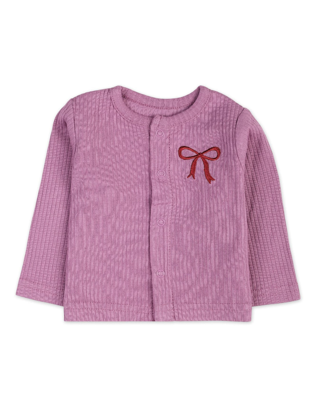 Baby Girls 5 Pieces Winter Suit Sets Bambies Lilac and Grey at Zubaidas Pakistan