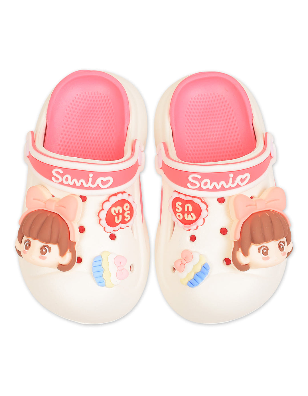 Baby Girls and Girls Crocs Sanrio Sweet Heart Off White at Zubaidas