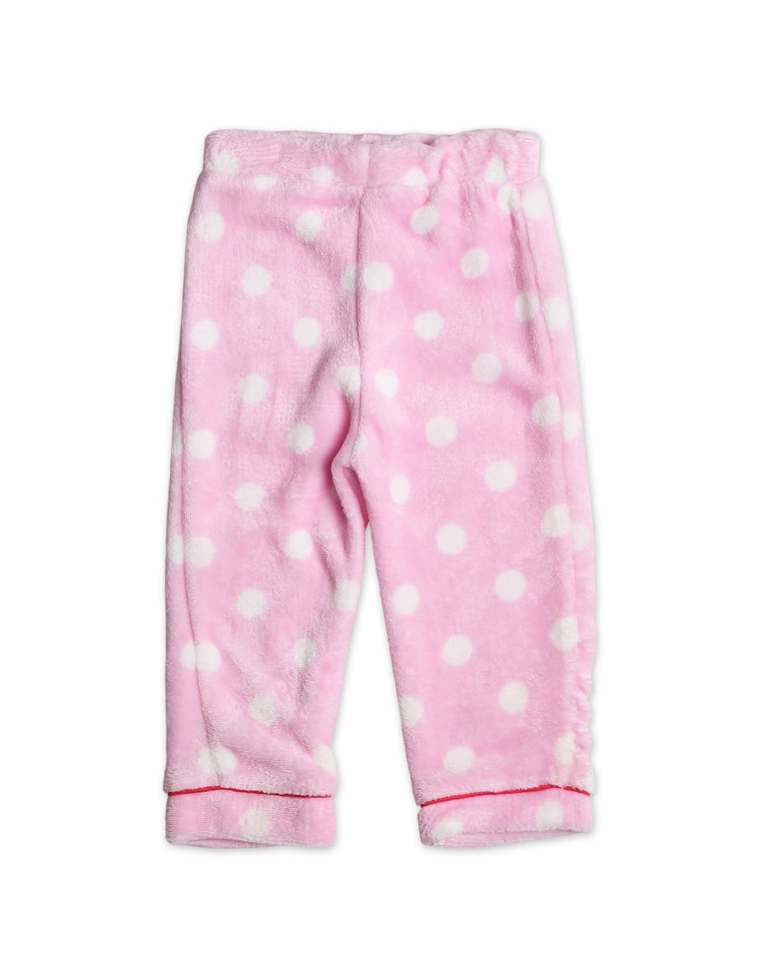 Baby Girls and Girls Winter Night Suits Bambies Dots Pink at Zubaidas Official Pakistan