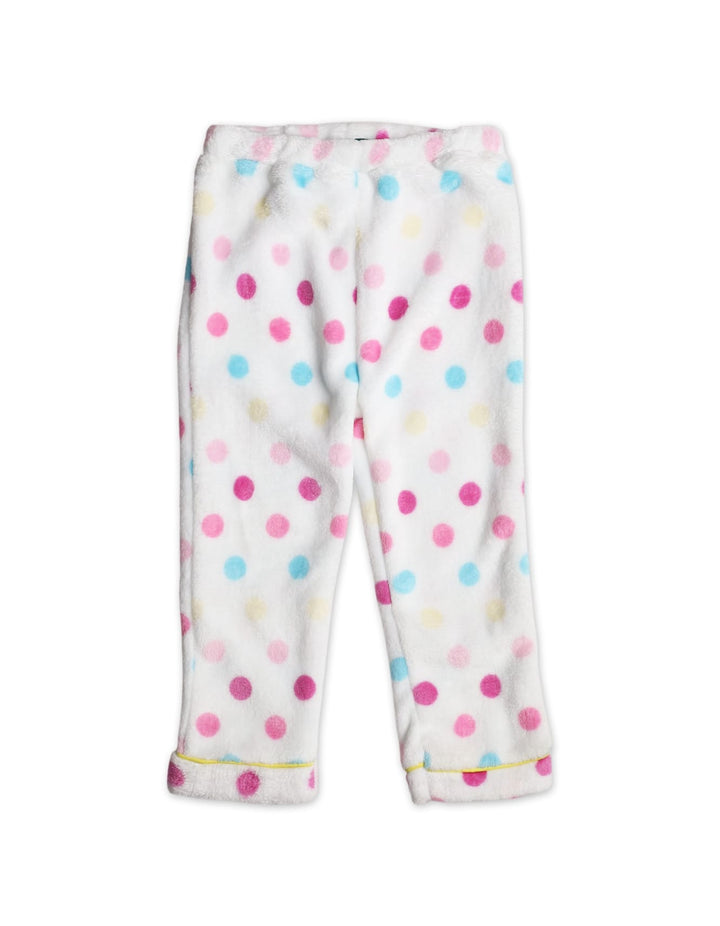 Baby Girls and Girls Winter Night Suits Bambies Multi Color Dots at Zubaidas Official Pakistan