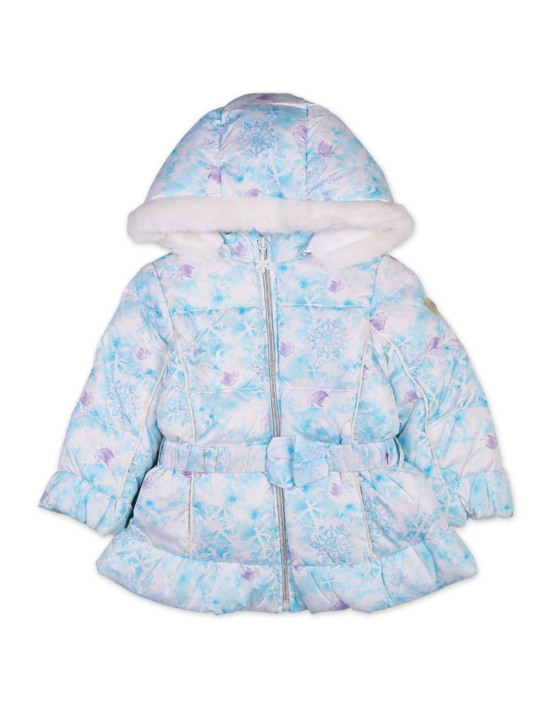 Baby Girls and Girls Winter Padded Jackets Bambies Snowflake Blue at Zubaidas