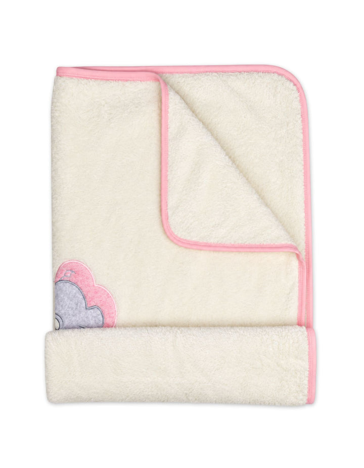 Baby Girls Blanket Elephant Off White at Zubaidas