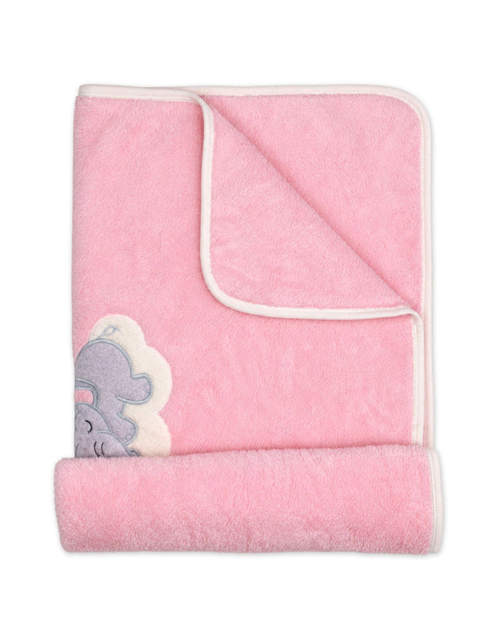 Baby Girls Blanket Elephant Pink at Zubaidas
