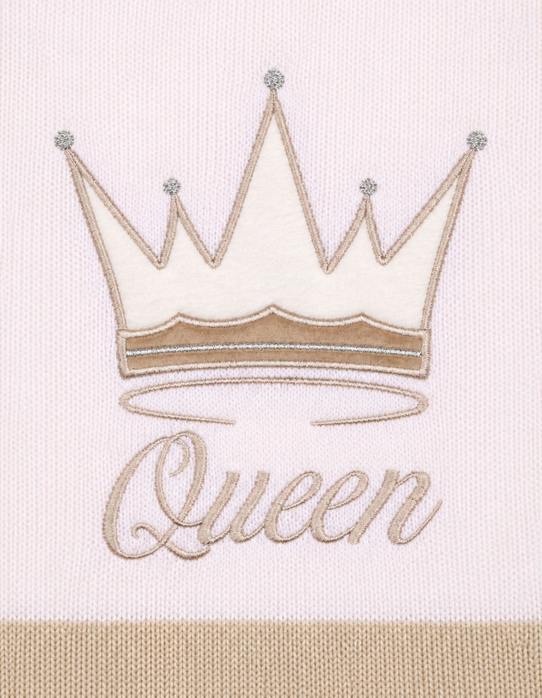 Baby Girls Blanket Queen Beige and White at Zubaidas