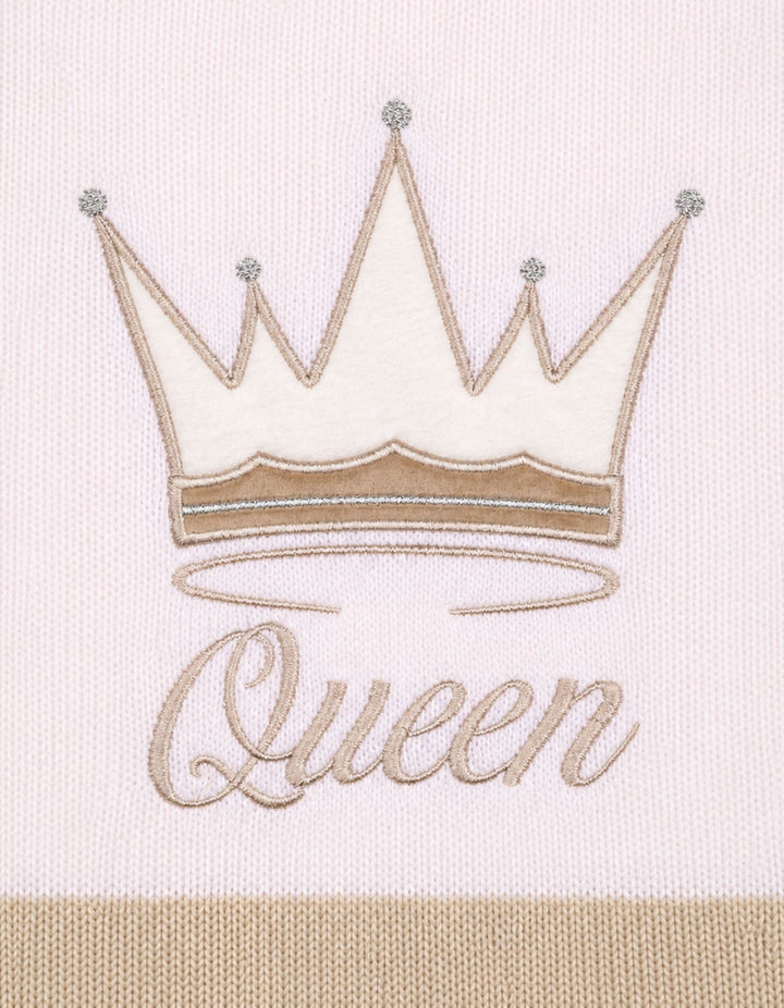 Baby Girls Blanket Queen Beige and White at Zubaidas